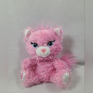 Build a Bear Buddies 2015 Glitter Sassy Pink Kitty Cat Formerly Smallfry Size 8'